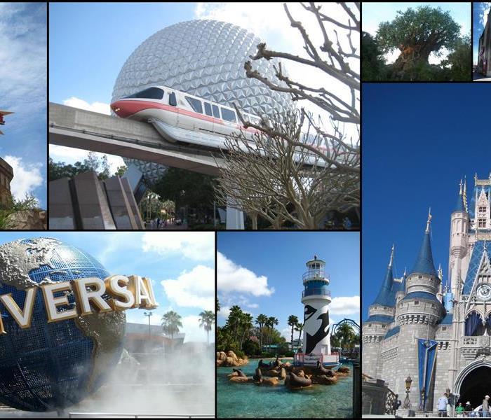 Photo of the 3 main theme parks 