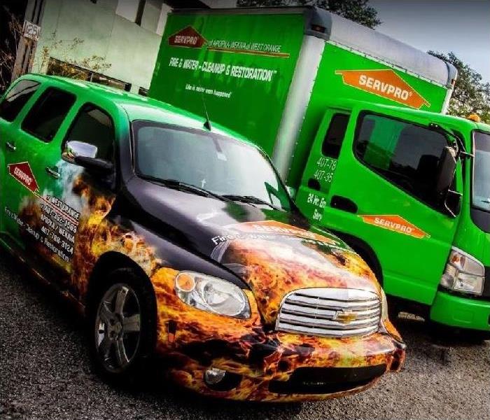 SERVPRO Truck and Car